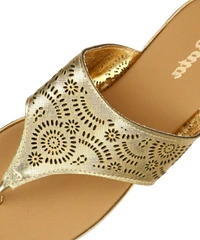 Bata Women Gold Flats - Gold 🪙, 8