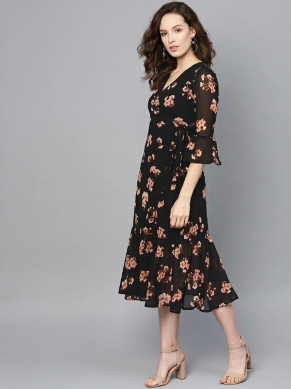 Sassafras Women A-line Black Dress - XS