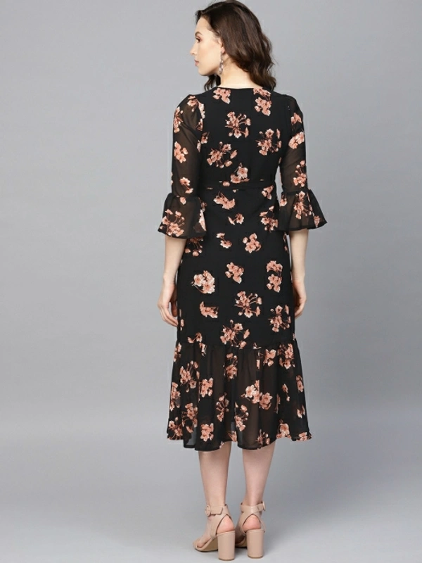 Sassafras Women A-line Black Dress - XS