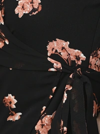 Sassafras Women A-line Black Dress - XS