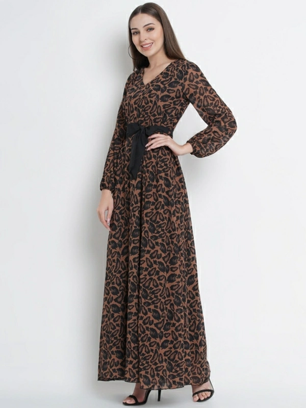 Lady Stark Women Maxi Brown Dress - Brown 🤎, XL