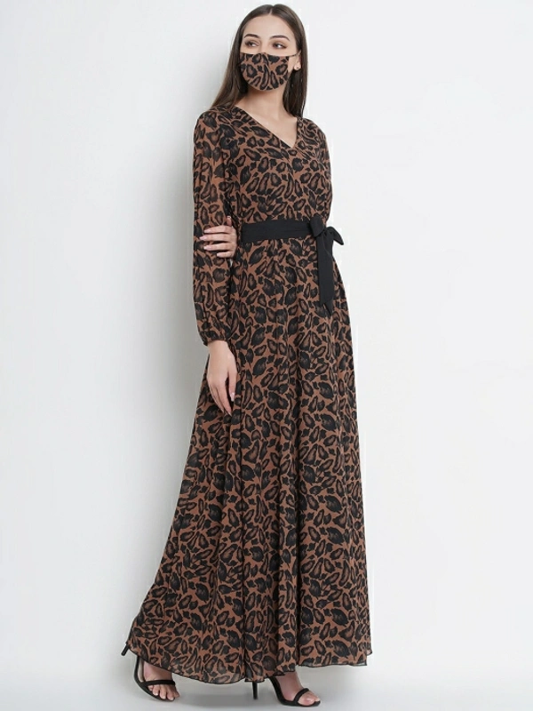 Lady Stark Women Maxi Brown Dress - Brown 🤎, XXL
