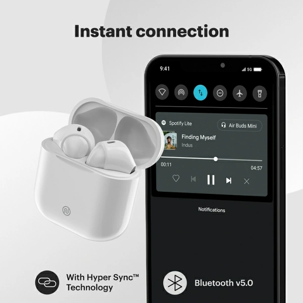 Noise Air Buds Mini Truly Wireless Bluetooth Headset - Pearl White 🤍