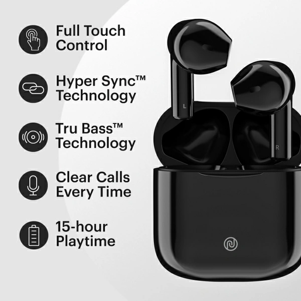 Noise Air Buds Mini Truly Wireless Bluetooth Headset - Jet Black 🖤