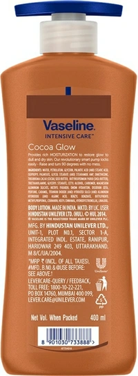 Vaseline Intensive Care Cocoa Glow Body Lotion - 400 ML