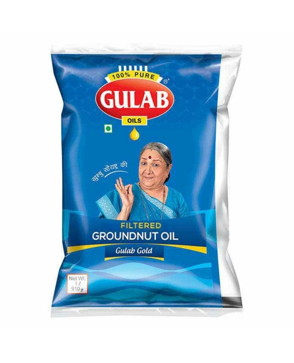 Gulab Filtered Groundnut Oil - 1 L