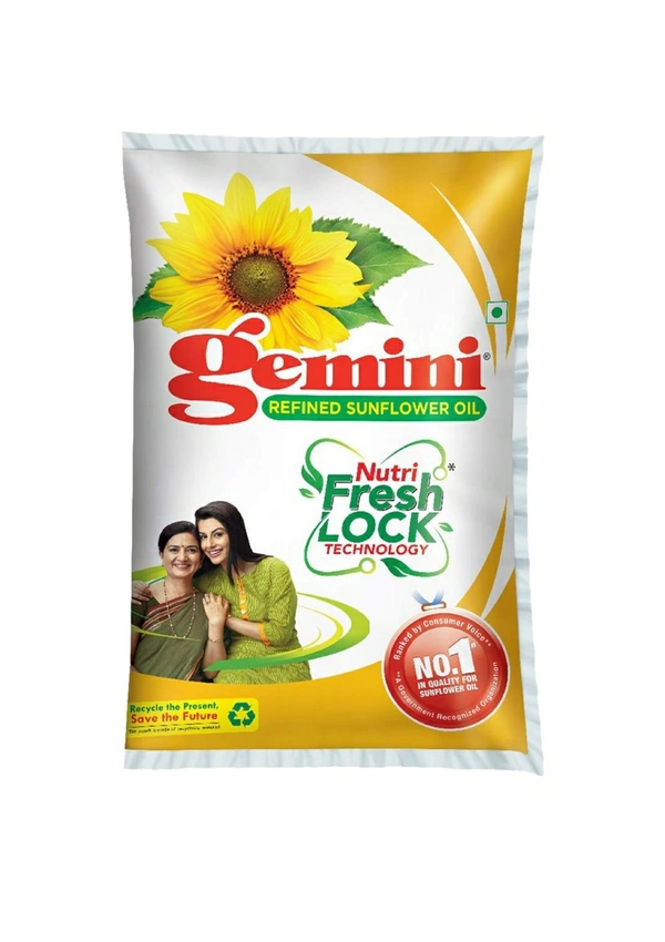 Gemini Refined Sunflower 🌻 Oil - 1 L