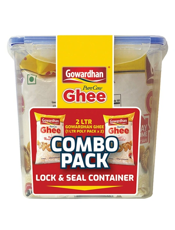 Gowardhan Pure Cow 🐄 Ghee Pouch - 2x1 L