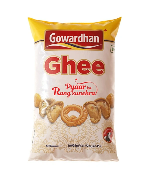 Gowardhan Pure Cow 🐄 Ghee Pouch - 1 L