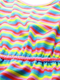 Sassafaras Rainbow Stripes Strappy Maxi Dress - XS, Multicolor
