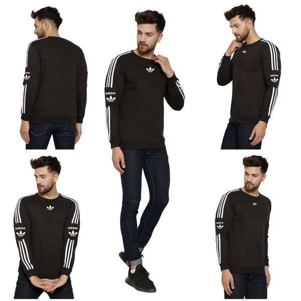 Adidas Sweatshirt (Set Of 4pcs @420) - M,L,XL,XXL, Black