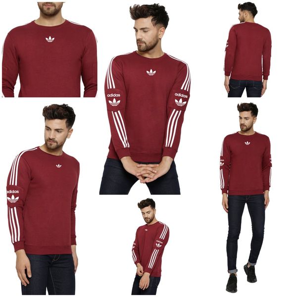 Adidas Sweatshirt (Set Of 4pcs @420) - M,L,XL,XXL, MAROON
