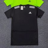 AD2007-Set Of 4 Pcs@116/Pc-Sports Drifit 2 Way Fabric Half Sleeves T-Shirt-AD2007-RP14-S02-BLK - M-1, L-1, XL-1, XXL-1, Black