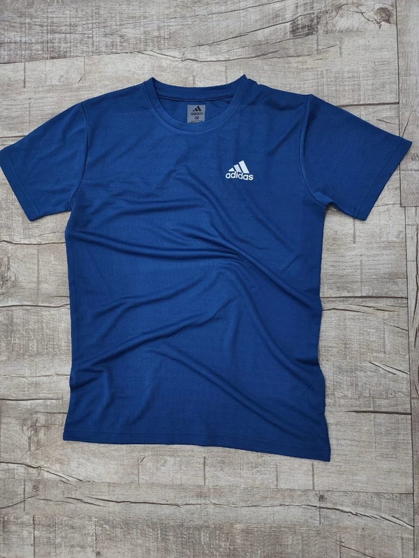 JC0003 Sports Reliance Drifit Jacquard Fabric Half Sleeves T-Shirts @160 Per Pc. - Navy Blue - M L XL(Set Of 3 Pcs)