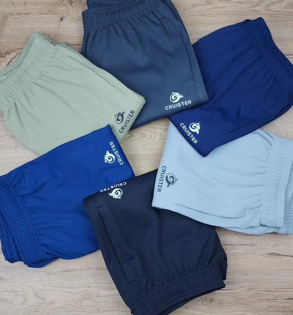 CR8501-Set Of 4 Pcs@247/Pc-Sports Imported Football Knit Fabric Lower-CR8501-AF23-S02-NVB - M-1, L-1, XL-1, XXL-1, Navy Blue