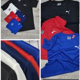 JC0002 Sports Reliance Drifit Jacquard Fabric Half Sleeves T-Shirts @160 Per Pc. - Navy Blue - M L XL(Set Of 3 Pcs)