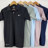 NK2001-Set Of 4 Pcs@215/Pc-Sports Drifit Matty Fabric Half Sleeves Polo T-Shirt-NK2001-CM18-S02-OPK - M-1, L-1, XL-1, XXL-1, Onion Pink
