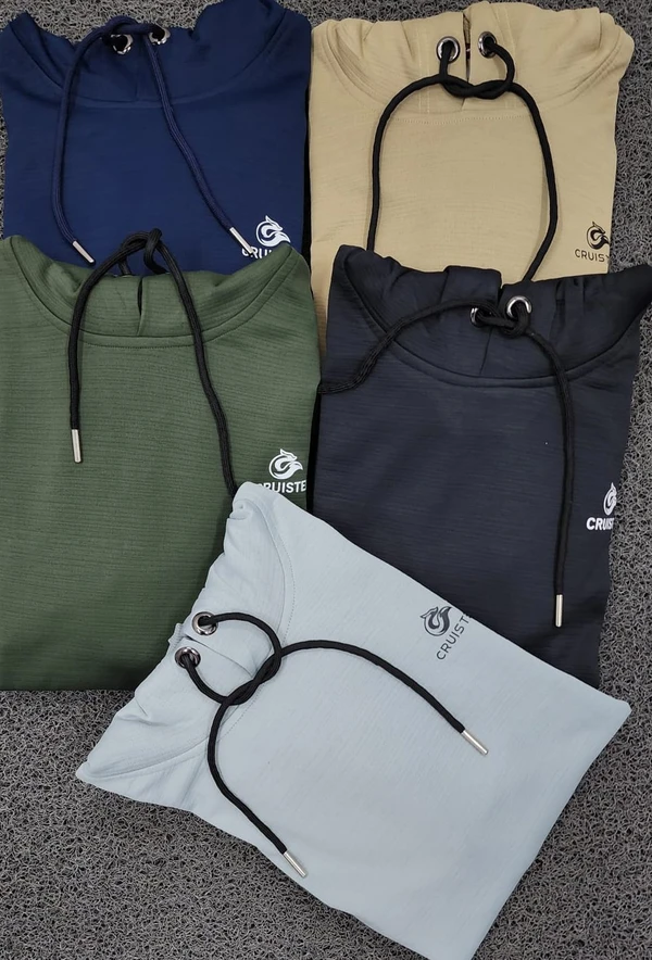 CR DRIFIT FLEECE TEXTURE HOODIES FOR MEN @388.5 Per Pcs.