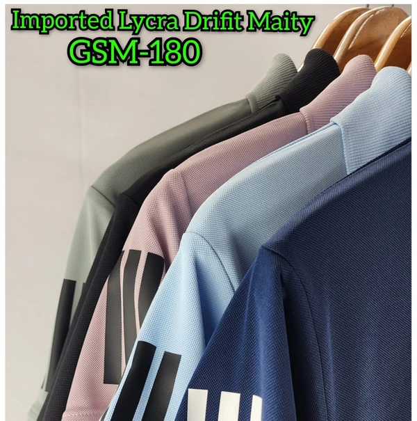 AD2002-Set Of 4 Pcs@215/Pc-Sports Drifit Matty Fabric Half Sleeves Polo T-Shirt-AD2002-CM18-S02-PST - M-1, L-1, XL-1, XXL-1, Pista