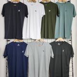 CR2502-Set Of 28 Pcs@155/Pc-Sports Drifit Breeza Fabric Half Sleeves T-Shirt-CR2502-RB16-ASC - M, L, XL, XXL, Black, Navy Blue, Dark Grey, Light grey, White, Olive, Jasper