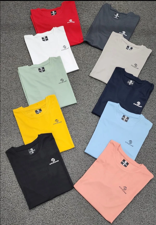 DZ1001-Set Of 40 Pcs@171/Pc-Sports Drifit Matty Half Sleeves T-Shirt-DZ2001-RM18-S02-ASC - M-10, L-10, XL-10, XXL-10