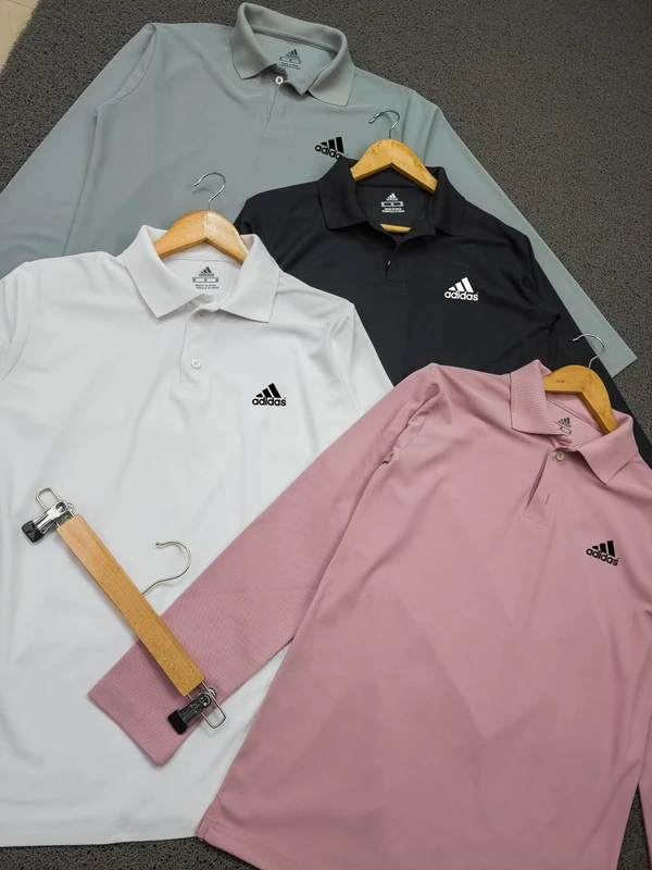 AD3001-Set Of 4 Pcs@230/Pc-Sports Drifit Matty Fabric Full Sleeves Polo T-Shirt-AD3001-CM18-S02-BLK - M-1, L-1, XL-1, XXL-1, Black
