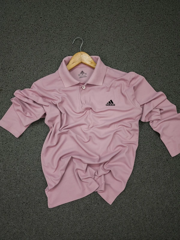 AD3001-Set Of 4 Pcs@230/Pc-Sports Drifit Matty Fabric Full Sleeves Polo T-Shirt-AD3001-CM18-S02-OPK - M-1, L-1, XL-1, XXL-1, Onion Pink