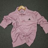 AD3001-Set Of 4 Pcs@230/Pc-Sports Drifit Matty Fabric Full Sleeves Polo T-Shirt-AD3001-CM18-S02-BLK - M-1, L-1, XL-1, XXL-1, Black