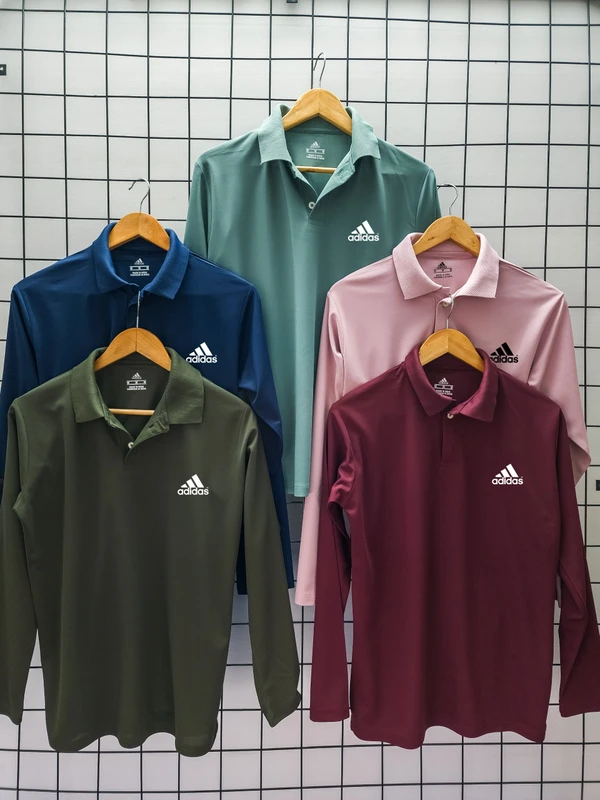 AD3001-Set Of 4 Pcs@230/Pc-Sports Drifit Matty Fabric Full Sleeves Polo T-Shirt-AD3001-CM18-S02-DOL - M-1, L-1, XL-1, XXL-1, Olive