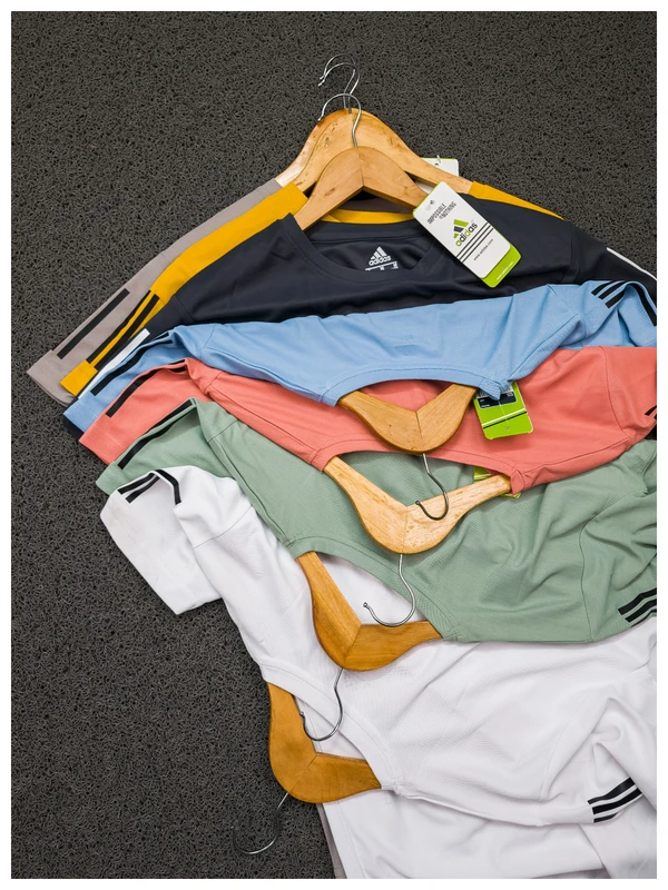 AD2002-Set Of 4 Pcs@ 175/Pc-Sports Drifit Matty Fabric Half Sleeves T-Shirt-AD2002-RM22-S02-AIR - M-1, L-1, XL-1, XXL-1, Airforce