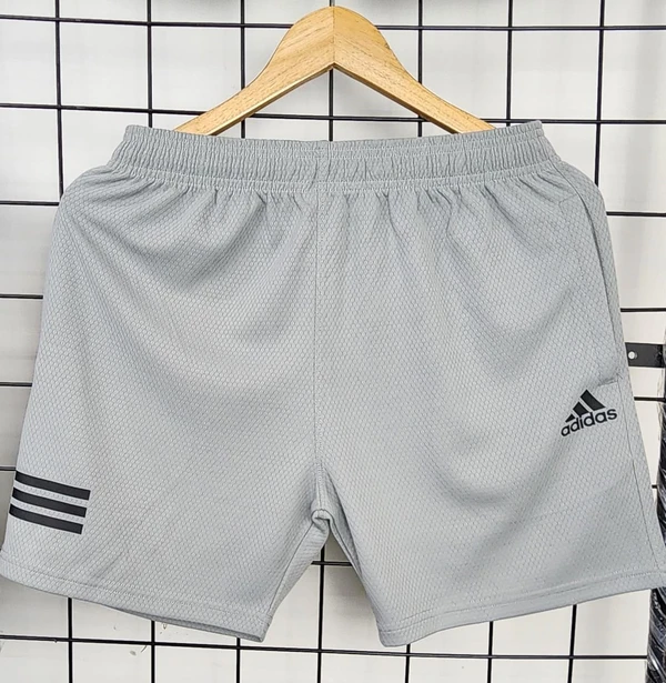 AD7502-Set Of 4 Pcs@195/Pc- Sports Football Knit Fabric Shorts-AD7502-AF23-S02-DGY - M-1, L-1, XL-1, XXL-1, Dark Grey