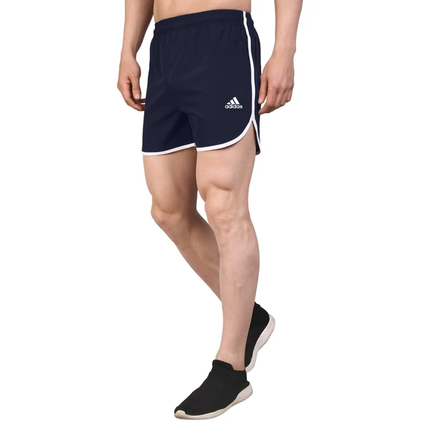 AD7503-Set Of 4 Pcs@155/Pc- Sports NS Lycra Fabric Running Panel Shorts-AD7503-AN13-S02-DGY - M-1, L-1, XL-1, XXL-1, Dark Grey