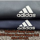 AD8504-Set Of 4 Pcs@315/Pc-Sports Imported 4 Way Lycra Fabric Lower-AD8504-AL26-S02-DGY - M-1, L-1, XL-1, XXL-1, Dark Grey