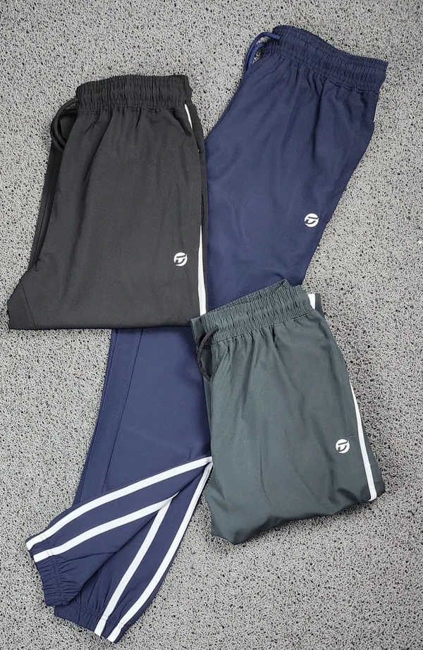 DZ9501-Set Of 4 Pcs@252/Pc-Sports Imported NS lycra Fabric Lower-DZ9501-BN13-S02-DGY - M-1, L-1, XL-1, XXL-1, Dark Grey