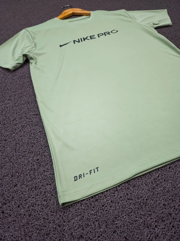 NK2003-Set Of 4 Pcs@145/Pc-Sports Drifit 2 Way Fabric Half Sleeves T-Shirt-NK2003-RP16-S02-LGY - M-1, L-1, XL-1, XXL-1, Light Grey