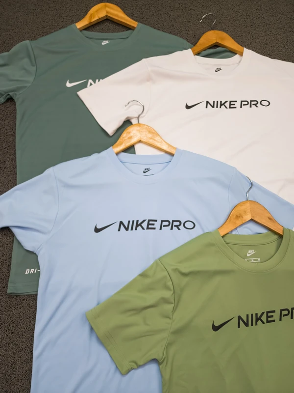 NK2003-Set Of 4 Pcs@145/Pc-Sports Drifit 2 Way Fabric Half Sleeves T-Shirt-NK2003-RP16-S02-AIR - M-1, L-1, XL-1, XXL-1, Airforce