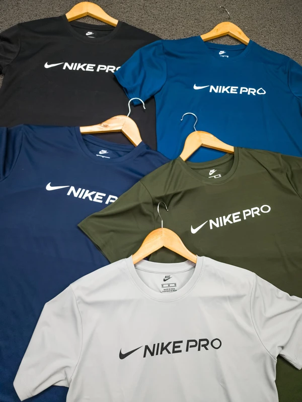 NK2003-Set Of 4 Pcs@145/Pc-Sports Drifit 2 Way Fabric Half Sleeves T-Shirt-NK2003-RP16-S02-AIR - M-1, L-1, XL-1, XXL-1, Airforce