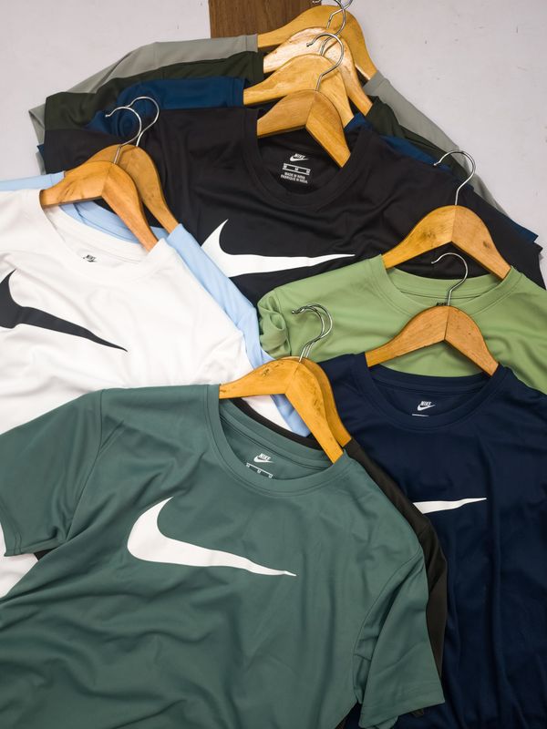 NK2004-Set Of 4 Pcs@145/Pc-Sports Drifit 2 Way Fabric Half Sleeves T-Shirt-NK2004-RP16-S02-PST - M-1, L-1, XL-1, XXL-1, Pista