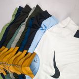 NK2004-Set Of 4 Pcs@145/Pc-Sports Drifit 2 Way Fabric Half Sleeves T-Shirt-NK2004-RP16-S02-NVB - M-1, L-1, XL-1, XXL-1, Navy Blue