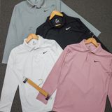 NK3001-Set Of 4 Pcs@230/Pc-Sports Drifit Matty Fabric Full Sleeves Polo T-Shirt-NK3001-CM18-S02-WHT - M-1, L-1, XL-1, XXL-1, White