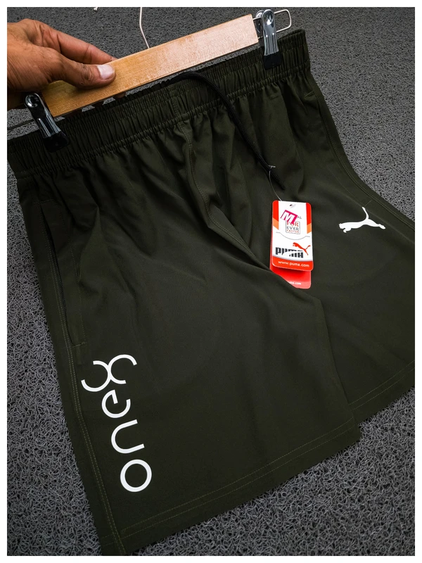 PM7502-Set Of 4 Pcs@170/Pc- Sports NS Lycra Fabric Shorts-PM7502-AN13-S02-DOL - M-1, L-1, XL-1, XXL-1, Dark Olive