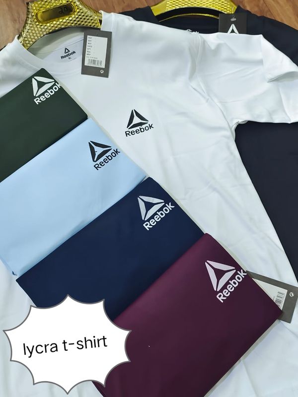 RB2005-Set Of 4 Pcs@116/Pc-Sports Drifit 2 Way Fabric Half Sleeves T-Shirt-RB2005-RP14-S02-WHT - M-1, L-1, XL-1, XXL-1, White