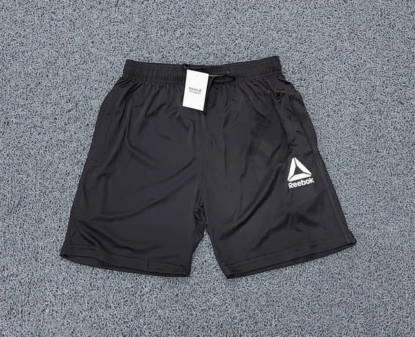 RB7503-Set Of 4 Pcs@130/Pc- Sports 2 Way Lycra Fabric Shorts-RB7503-A218-S02-BLK - M-1, L-1, XL-1, XXL-1, Black