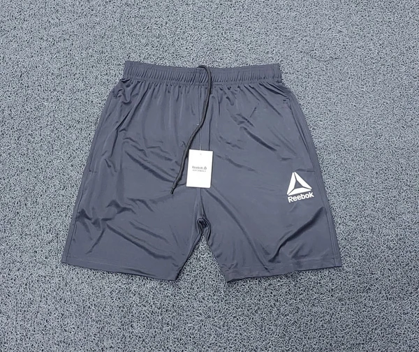 RB7503-Set Of 4 Pcs@130/Pc- Sports 2 Way Lycra Fabric Shorts-RB7503-A218-S02-DGY - M-1, L-1, XL-1, XXL-1, Dark Grey