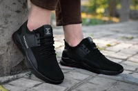 Spain Style Men Black Lace-up Outdoors Shoes - Black, 6, 999