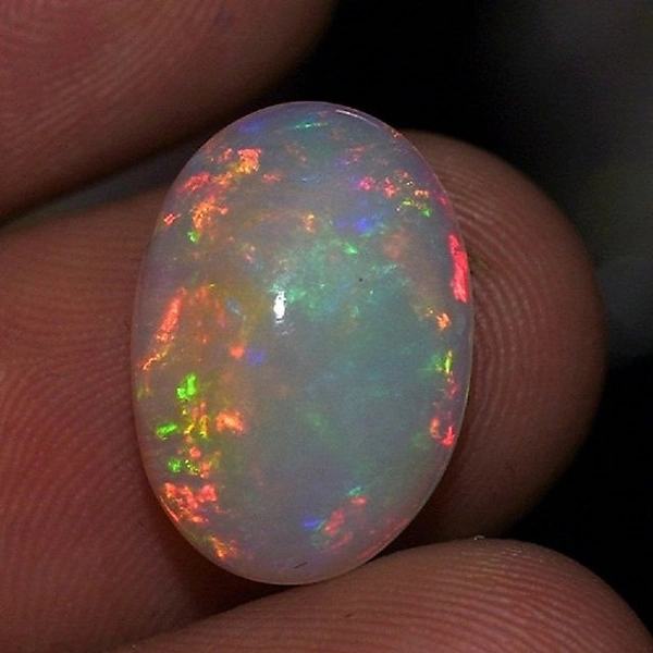 Opal Gemstone 11.25 Ratti - Multicolour in White, Free