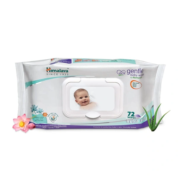Himalaya Gentle Baby Wipes - 72 Wipes
