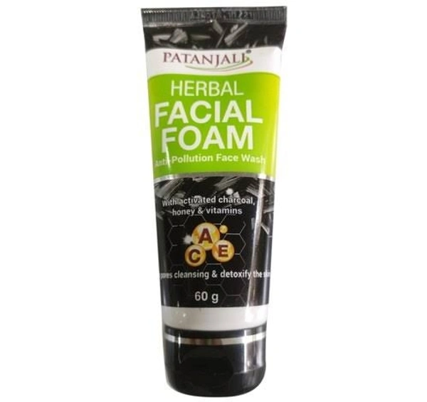 Patanjali Herbal Facial Foam Anti-Pollution FaceWash - 60g