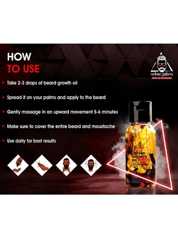 Beard Growth Oil Booster With Natural Herbs 60ml - 60ml