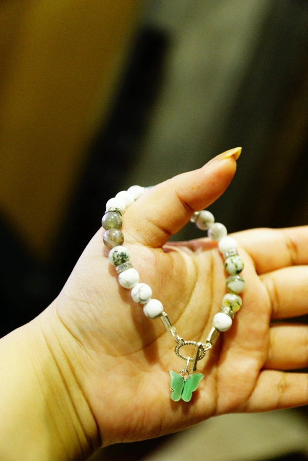 Semi Precious Stone Bracelets  - mixed, 7inches